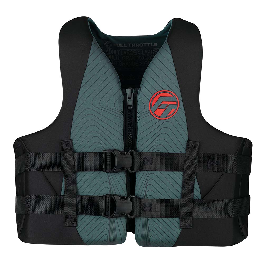 Full Throttle Adult Rapid - Dry Life Jacket - L/XL - Grey/Black - Marine Parts OnlyWatersportsFull Throttle