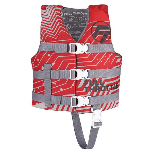 Full Throttle Child Nylon Life Jacket - Red - Marine Parts OnlyWatersportsFull Throttle
