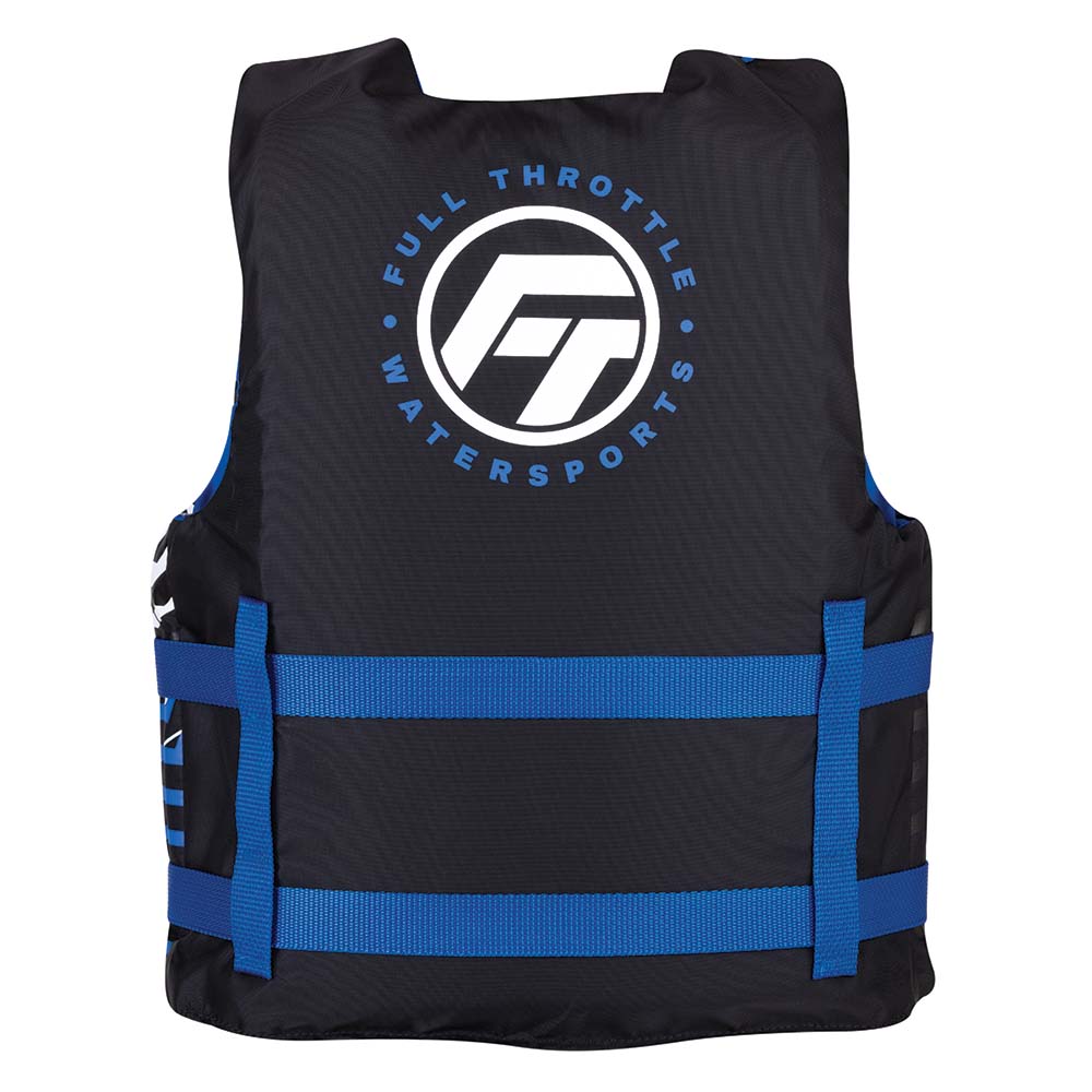Full Throttle Youth Nylon Life Jacket - Blue/Black - Marine Parts OnlyWatersportsFull Throttle