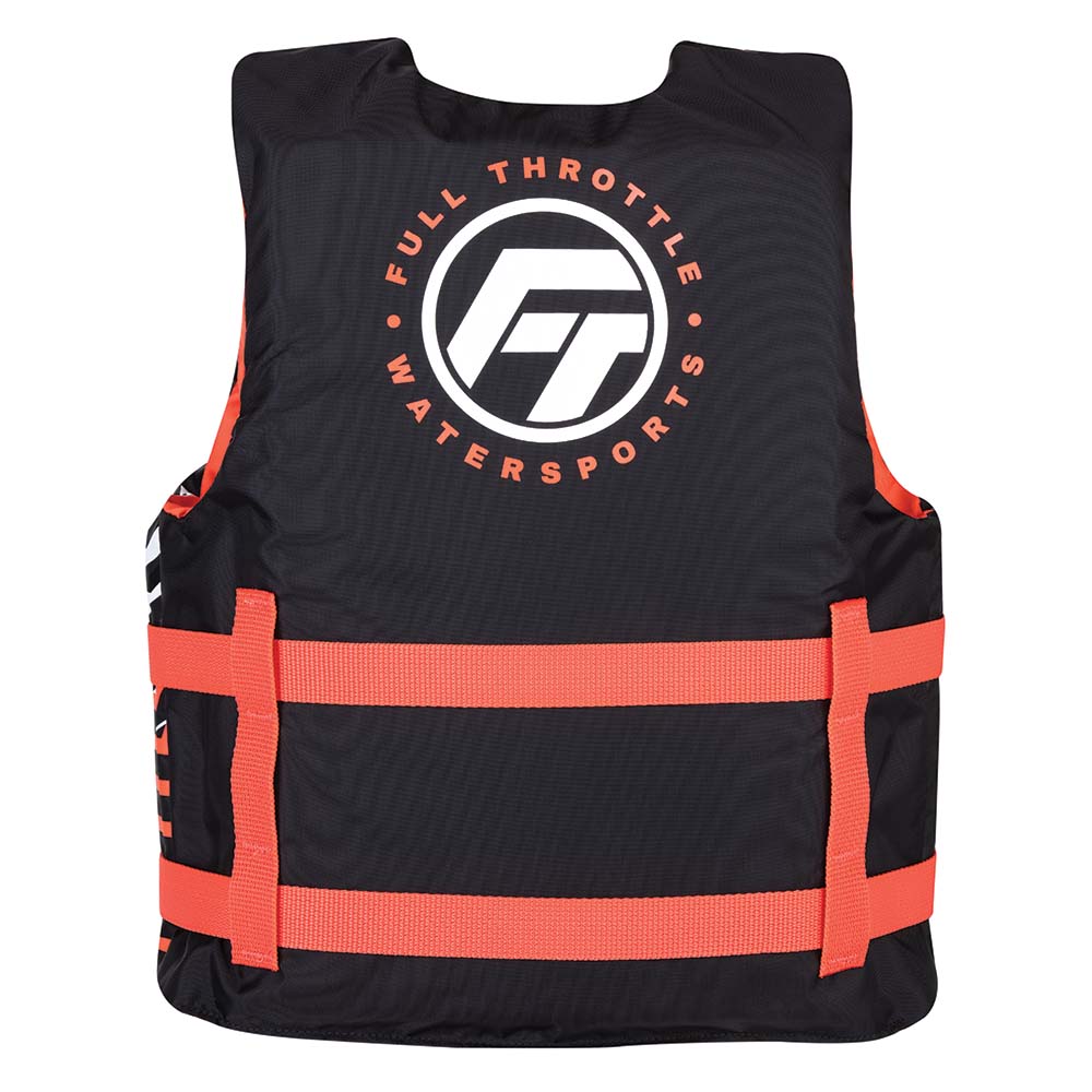 Full Throttle Youth Nylon Life Jacket - Pink/Black - Marine Parts OnlyWatersportsFull Throttle
