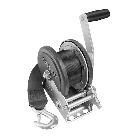 Fulton 1500lb Single Speed Winch w/20&39; Strap &amp; Cover - Marine Parts OnlyTraileringFulton
