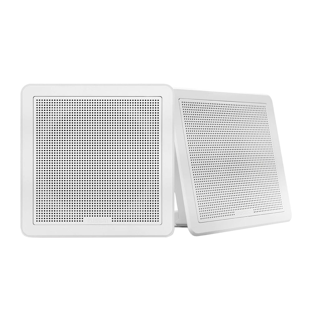 Fusion FM - 65SW FM Series 6.5" 120 Flush Mount Square Marine Speakers - White Grill - 120W - Marine Parts OnlyEntertainmentFusion