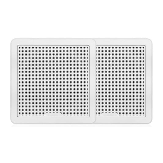 Fusion FM - 65SW FM Series 6.5" 120 Flush Mount Square Marine Speakers - White Grill - 120W - Marine Parts OnlyEntertainmentFusion