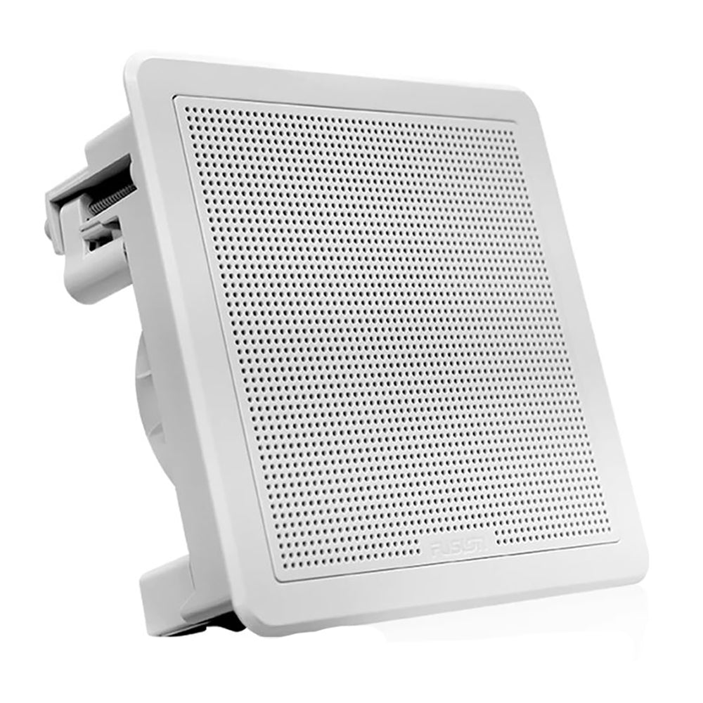 Fusion FM - 65SW FM Series 6.5" 120 Flush Mount Square Marine Speakers - White Grill - 120W - Marine Parts OnlyEntertainmentFusion