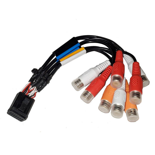 Fusion Wire Harness f/ MS - RA670 &amp; MS - RA770 Stereo - Zone 1 &amp; 2 (B Port - RCA) - Marine Parts OnlyEntertainmentFusion