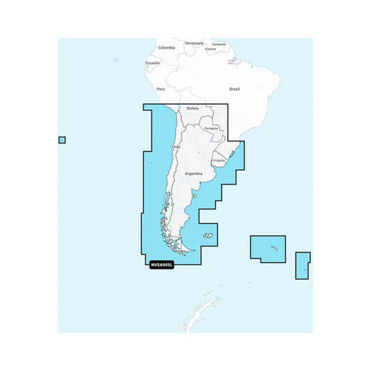 Garmin Navionics Vision+&trade; NVSA005L - Chile, Argentina &amp; Easter Island - Marine Charts - Marine Parts OnlyCartographyGarmin
