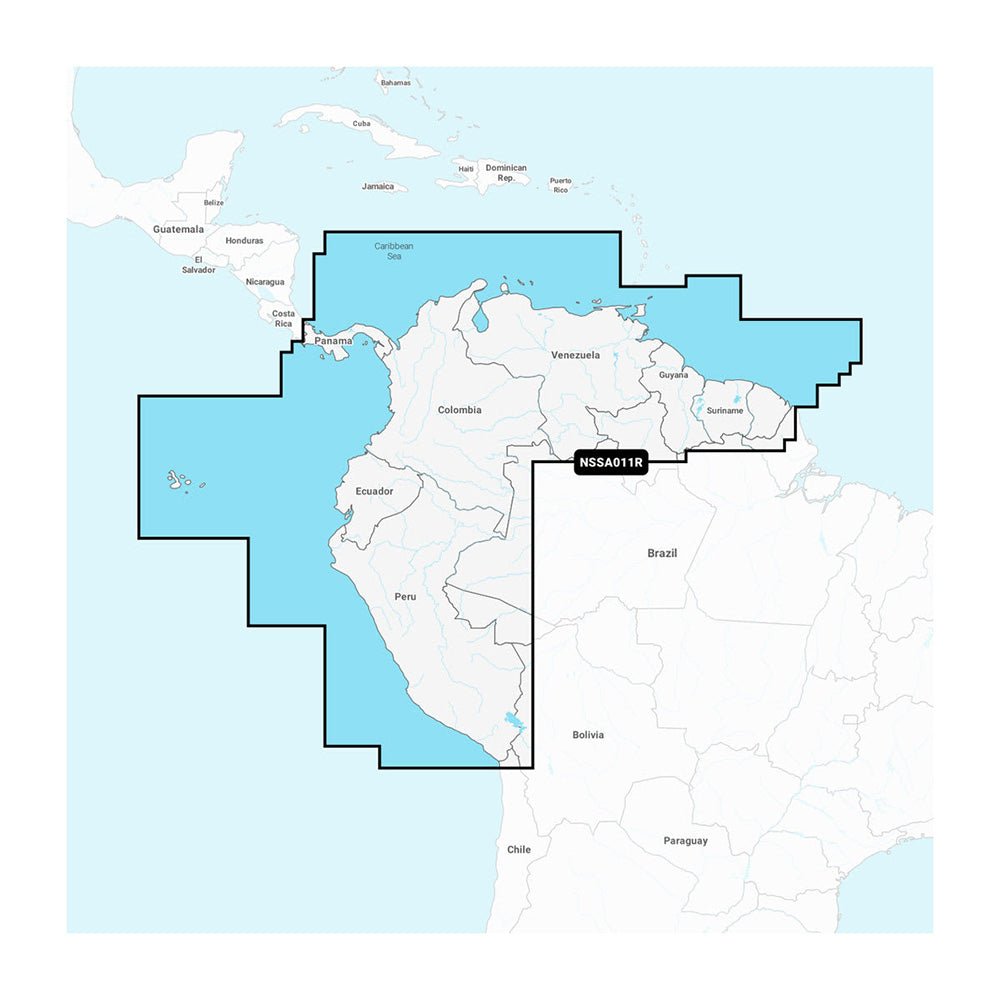 Garmin Navionics+&trade; NSSA011R South America (North) - Marine Parts OnlyCartographyGarmin