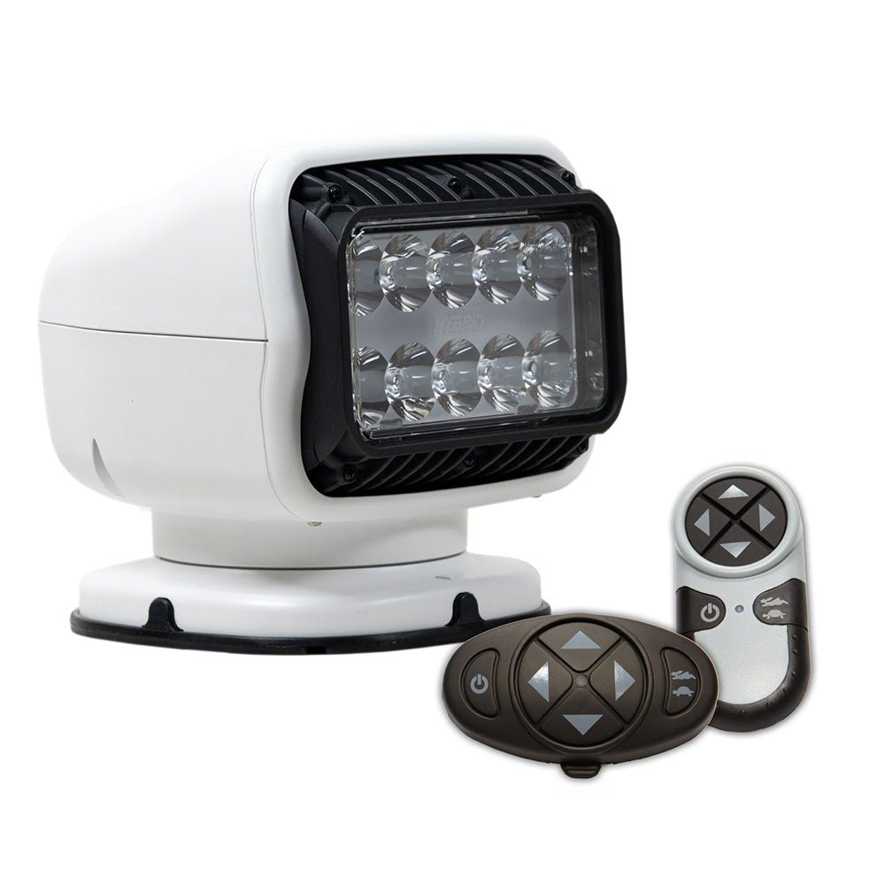 Golight GT Series LED Hybrid Light Permanent Mount w/Handheld &amp; Wireless Dash Mount Remotes - 12V - White - Marine Parts OnlyLightingGolight
