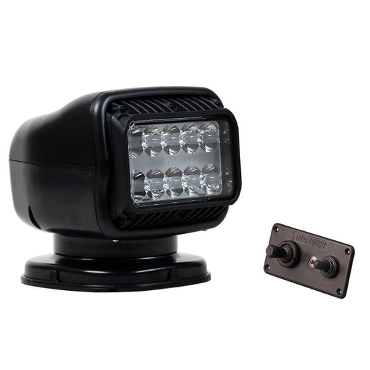 Golight GT Series LED Hybrid Light Permanent Mount w/Handheld Wireless Remote - 12V - Black - Marine Parts OnlyLightingGolight