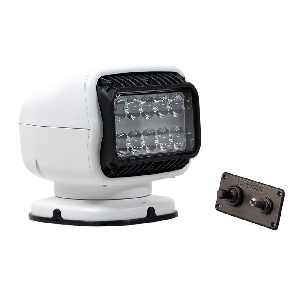 Golight GT Series LED Hybrid Light Permanent Mount w/Hardwired Dash Mount Remote - 12V - White - Marine Parts OnlyLightingGolight