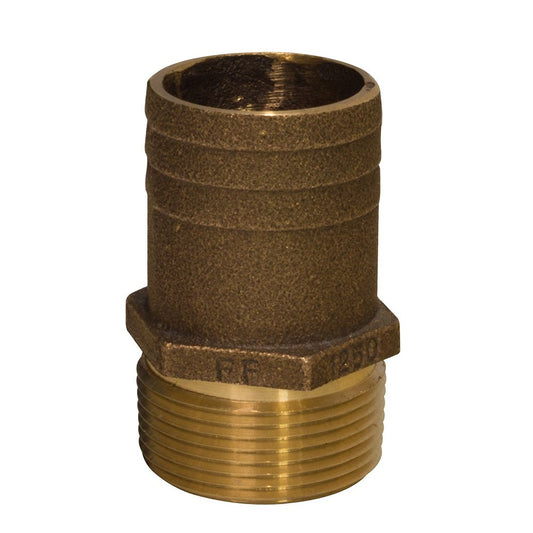 GROCO 1 - 1/2" NPT x 1 - 3/4" Bronze Full Flow Pipe to Hose Straight Fitting - Marine Parts OnlyMarine Plumbing & VentilationGROCO