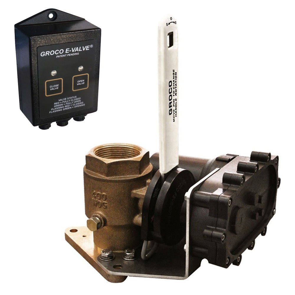GROCO 1" Bronze Electric Flanged Seacock - 24V - Marine Parts OnlyMarine Plumbing & VentilationGROCO