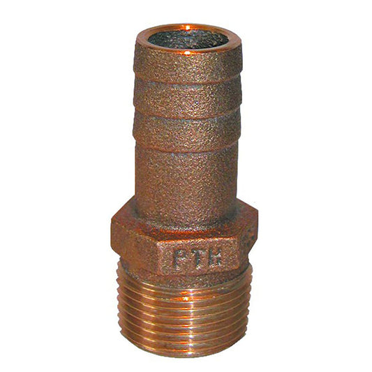 GROCO 3/4" NPT x 3/4" ID Bronze Pipe to Hose Straight Fitting - Marine Parts OnlyMarine Plumbing & VentilationGROCO