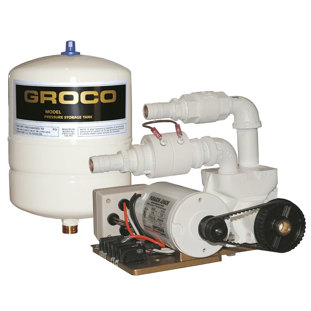 GROCO Paragon Junior 12v Water Pressure System - 1 Gal Tank - 7 GPM - Marine Parts OnlyMarine Plumbing & VentilationGROCO