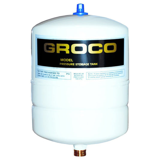GROCO Pressure Storage Tank - 0.5 Gallon Drawdown - Marine Parts OnlyMarine Plumbing & VentilationGROCO