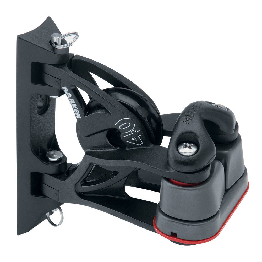 Harken 40mm Carbo Air Pivoting Lead Block w/Aluminum Cam - Matic&reg; Cleat - Marine Parts OnlySailingHarken