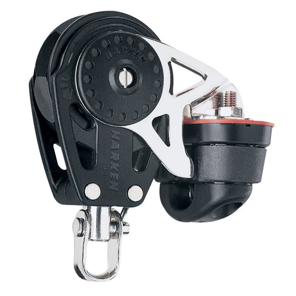 Harken 40mm Carbo Single Ratchet Block w/Swivel Becket &amp; Cam Cleat - Marine Parts OnlySailingHarken