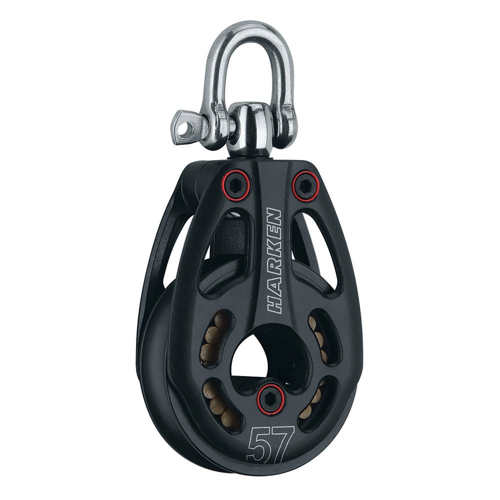Harken 57mm Aluminum Low Load Black Magic Block w/Swivel - Marine Parts OnlySailingHarken