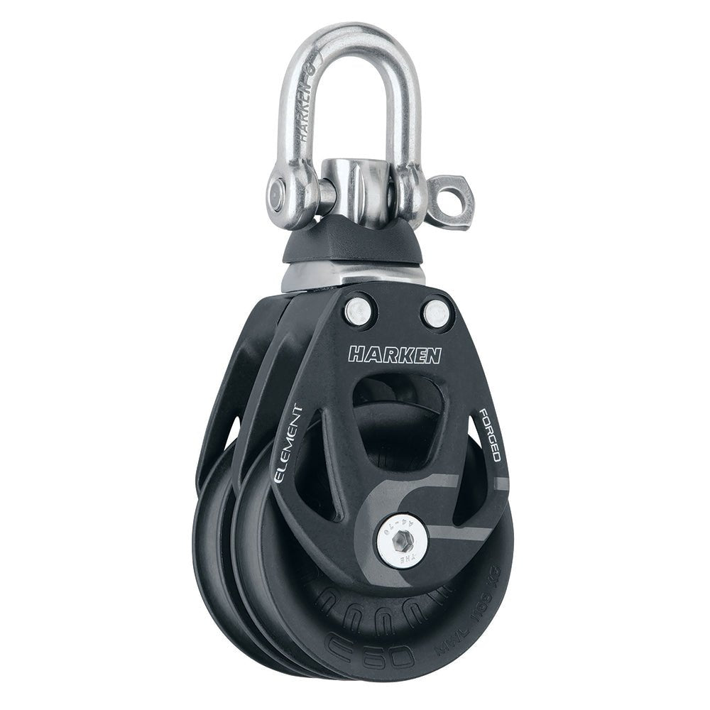 Harken 60mm Double Aluminum Element Block w/Swivel - Marine Parts OnlySailingHarken