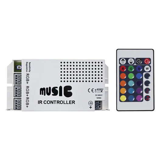 HEISE Sound Activated RGB Controller w/IR Remote - Marine Parts OnlyAutomotive/RVHEISE LED Lighting Systems