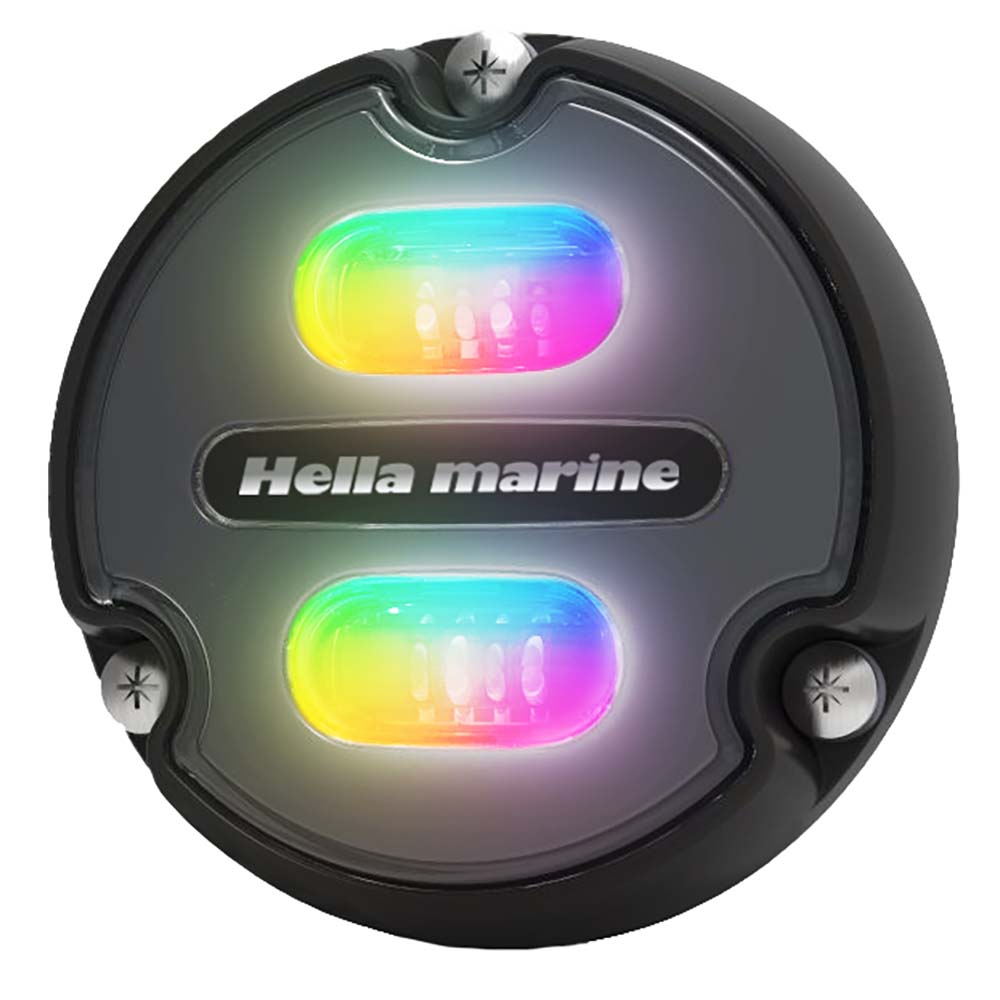 Hella Marine Apelo A1 RGB Underwater Light - 1800 Lumens - Black Housing - Charcoal Lens - Marine Parts OnlyLightingHella Marine