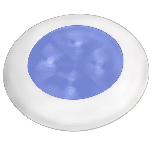 Hella Marine Blue LED Round Courtesy Lamp - White Bezel - 24V - Marine Parts OnlyLightingHella Marine