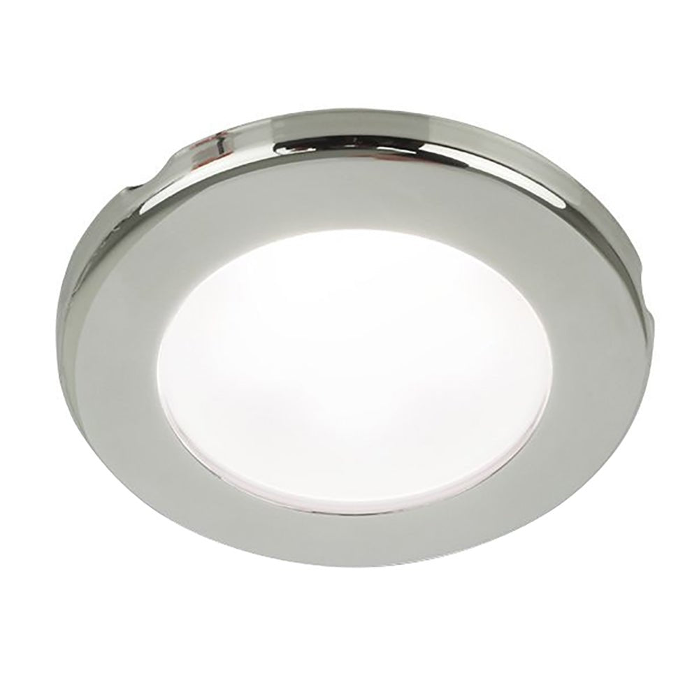 Hella Marine EuroLED 75 3" Round Screw Mount Down Light - White LED - Stainless Steel Rim - 12V - Marine Parts OnlyLightingHella Marine