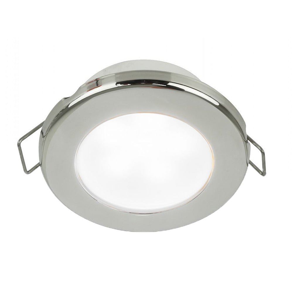 Hella Marine EuroLED 75 3" Round Spring Mount Down Light - White LED - Stainless Steel Rim - 12V - Marine Parts OnlyLightingHella Marine