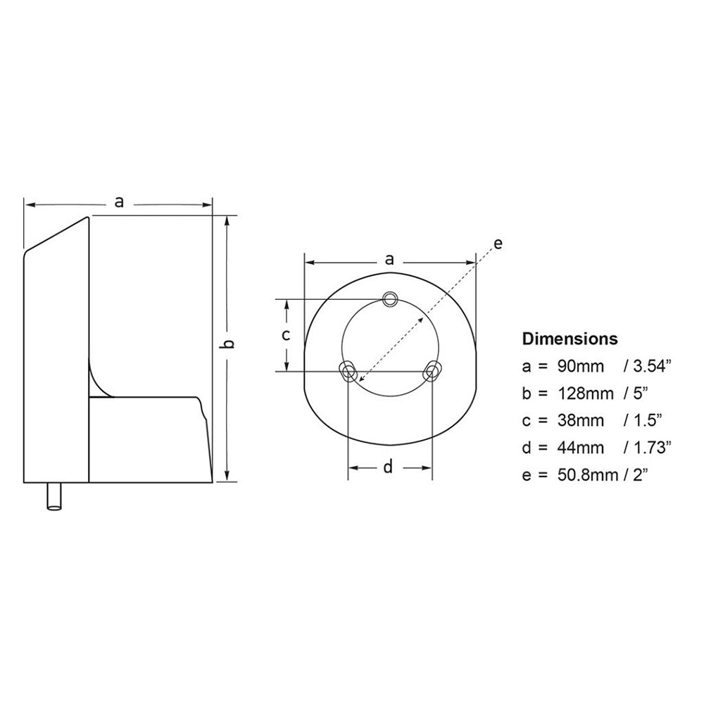 Hella Marine NaviLED PRO Deck Mount Adapter - White - Marine Parts OnlyLightingHella Marine
