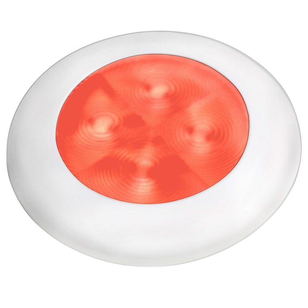 Hella Marine Red LED Round Courtesy Lamp - White Bezel - 24V - Marine Parts OnlyLightingHella Marine