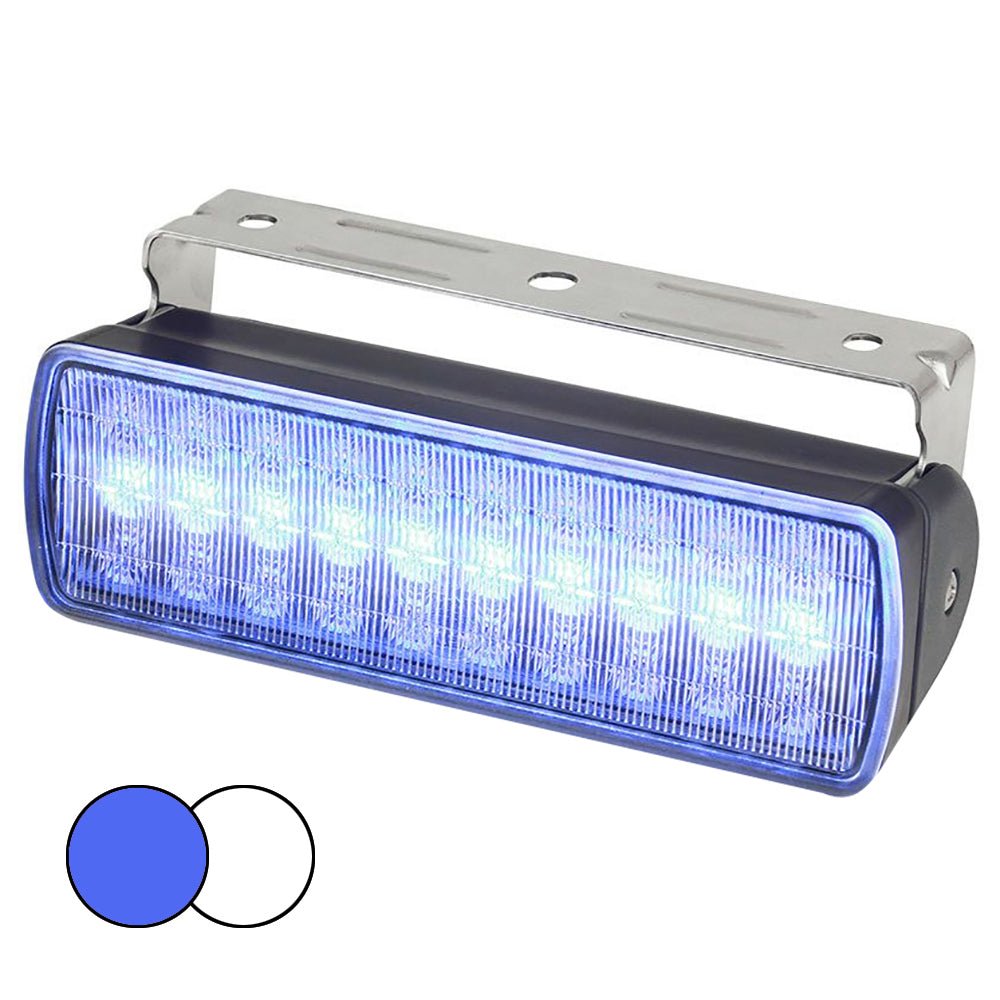 Hella Marine Sea Hawk XL Dual Color LED Floodlights - Blue/White LED - Black Housing - Marine Parts OnlyLightingHella Marine