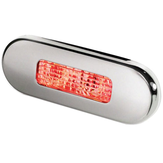 Hella Marine Surface Mount Oblong LED Courtesy Lamp - Red LED - Stainless Steel Bezel - Marine Parts OnlyLightingHella Marine