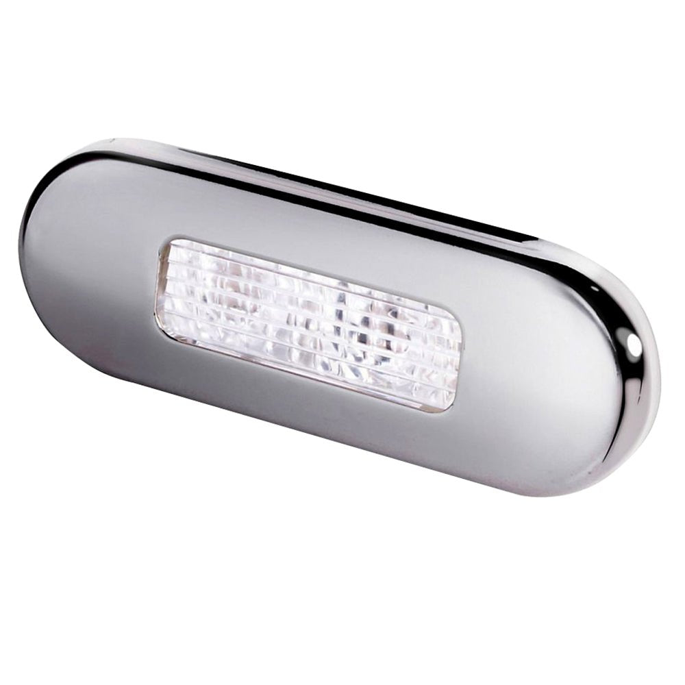 Hella Marine Surface Mount Oblong LED Courtesy Lamp - White LED - Stainless Steel Bezel - Marine Parts OnlyLightingHella Marine