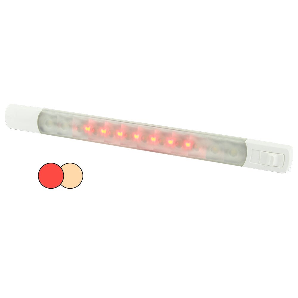 Hella Marine Surface Strip Light w/Switch - Warm White/Red LEDs - 12V - Marine Parts OnlyLightingHella Marine