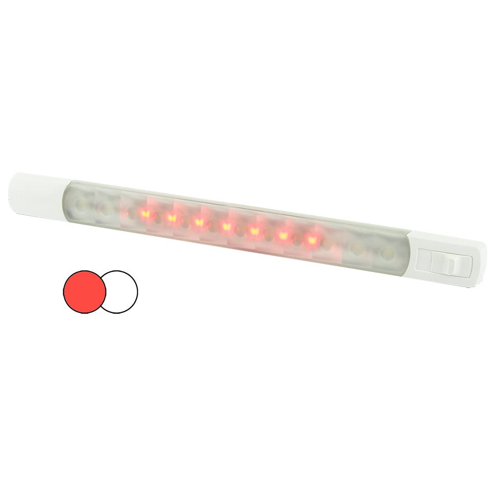 Hella Marine Surface Strip Light w/Switch - White/Red LEDs - 12V - Marine Parts OnlyLightingHella Marine