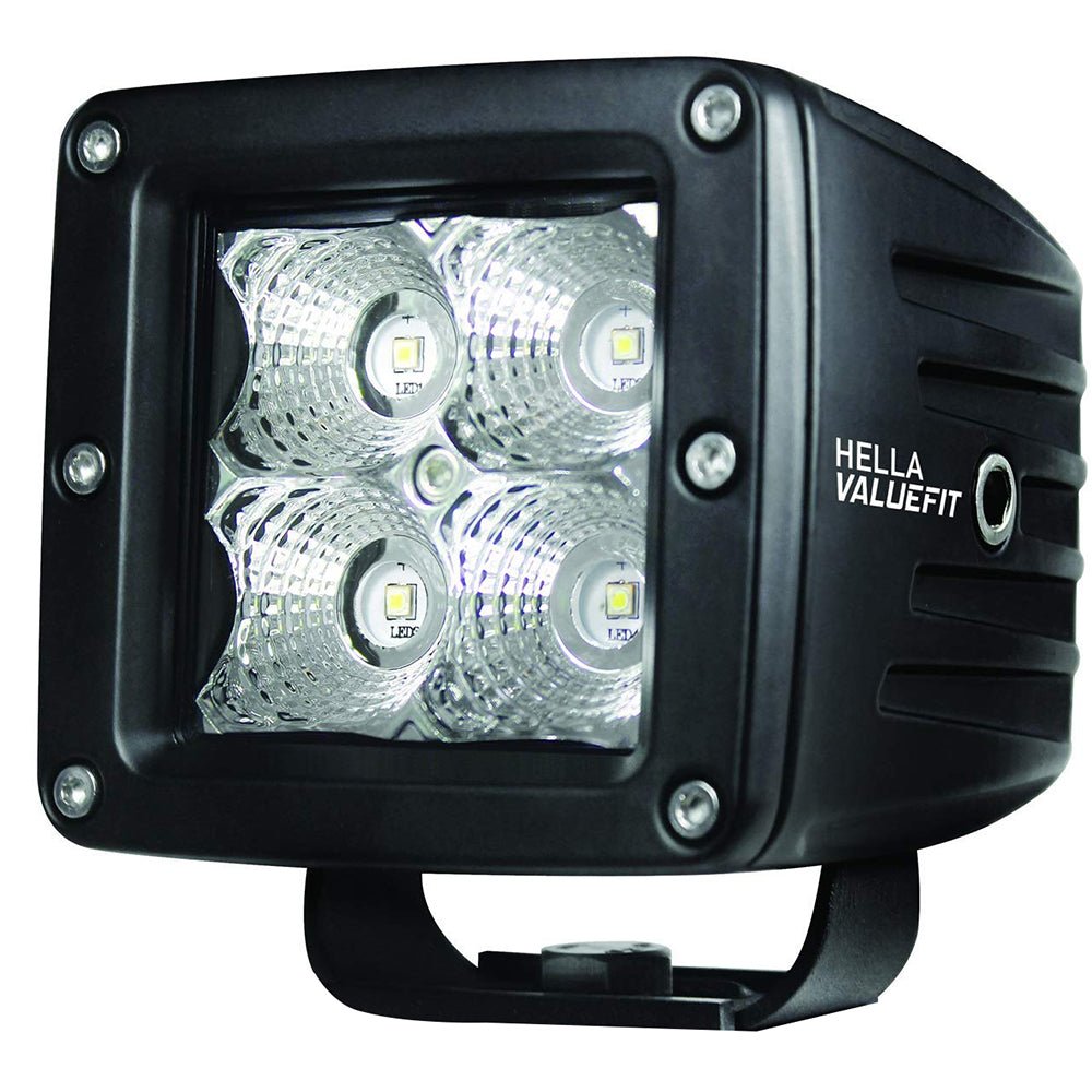 Hella Marine Value Fit LED 4 Cube Flood Light - Black - Marine Parts OnlyAutomotive/RVHella Marine