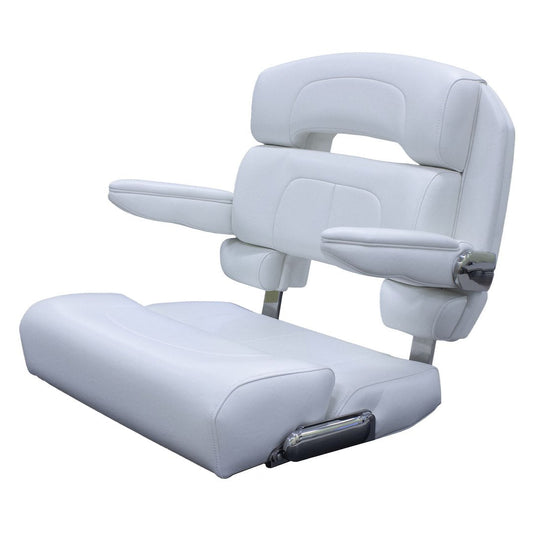 HELM SEAT 25' CAPRI DELUXE WHITE S - Marine Parts OnlyTACO METALS