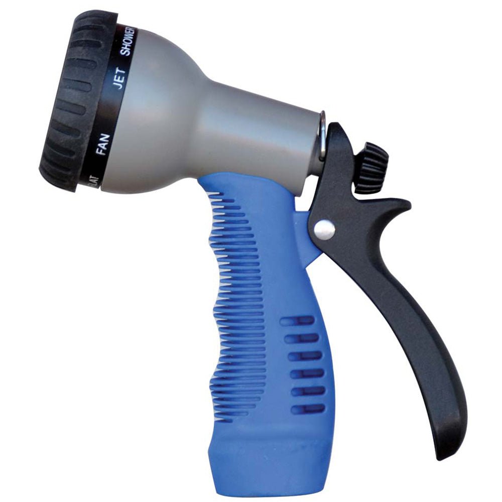 HoseCoil Rubber Tip Nozzle w/9 Pattern Adjustable Spray Head &amp; Comfort Grip - Marine Parts OnlyBoat OutfittingHoseCoil