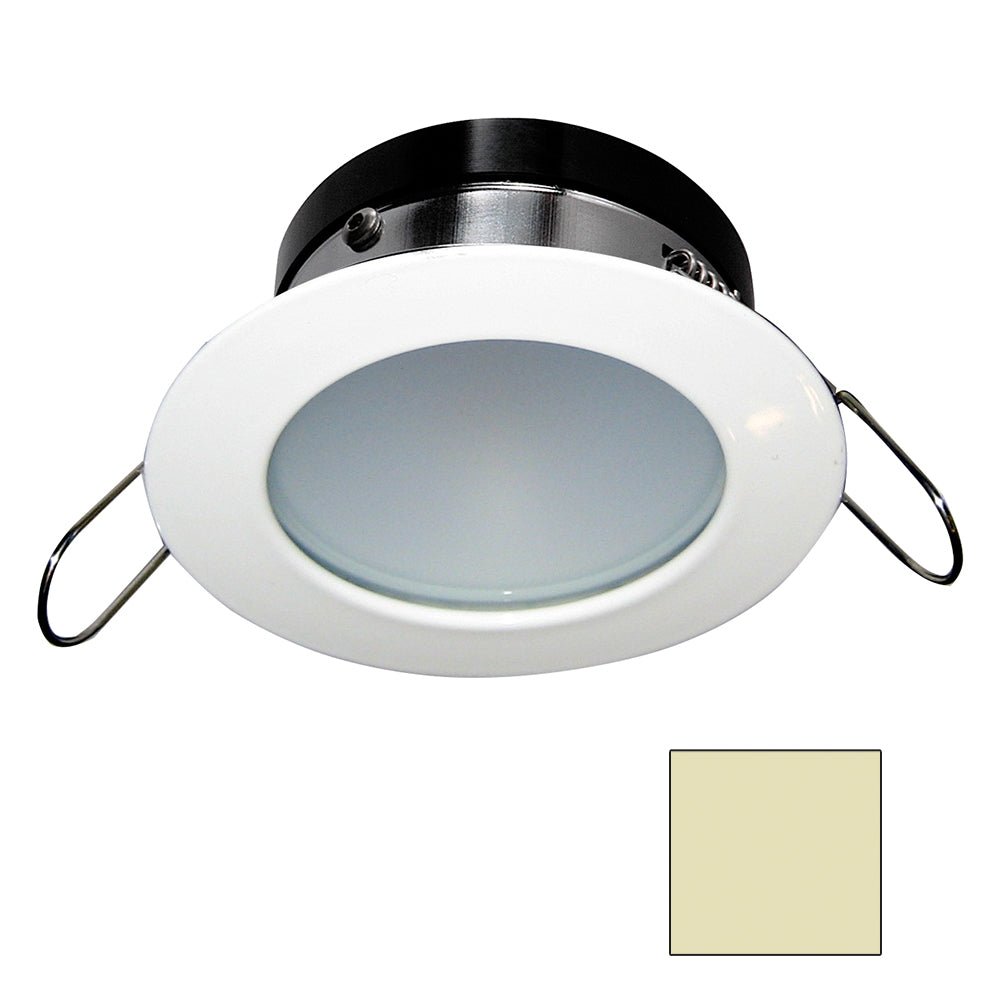 i2Systems Apeiron A1110Z - 4.5W Spring Mount Light - Round - Warm White - White Finish - Marine Parts OnlyLightingI2Systems Inc