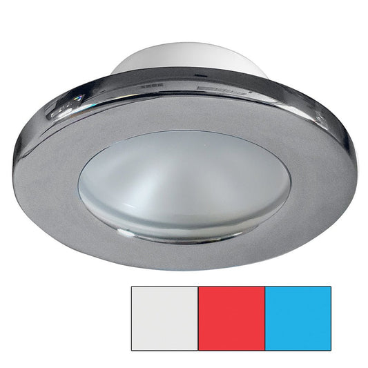 i2Systems Apeiron A3120 Screw Mount Light - Red, Cool White & Blue - Brushed Nickel Finish - Marine Parts OnlyLightingI2Systems Inc