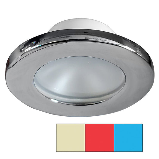 i2Systems Apeiron A3120 Screw Mount Light - Red, Warm White &amp; Blue - Chrome Finish - Marine Parts OnlyLightingI2Systems Inc