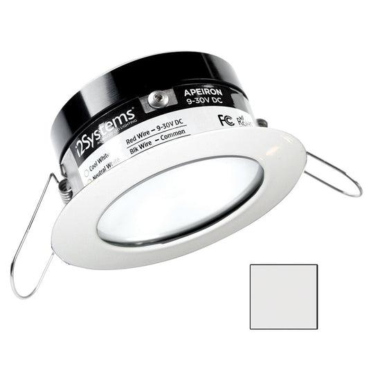 i2Systems Apeiron PRO A503 - 3W Spring Mount Light - Round - Cool White - White Finish - Marine Parts OnlyLightingI2Systems Inc