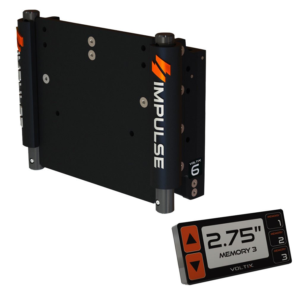 IMPULSE 6" Set Back Electric Jack Plate w/Smart Control - Black Anodized - Marine Parts OnlyBoat OutfittingIMPULSE