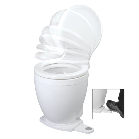 Jabsco Lite Flush Electric 12V Toilet w/Footswitch - Marine Parts OnlyMarine Plumbing & VentilationJabsco
