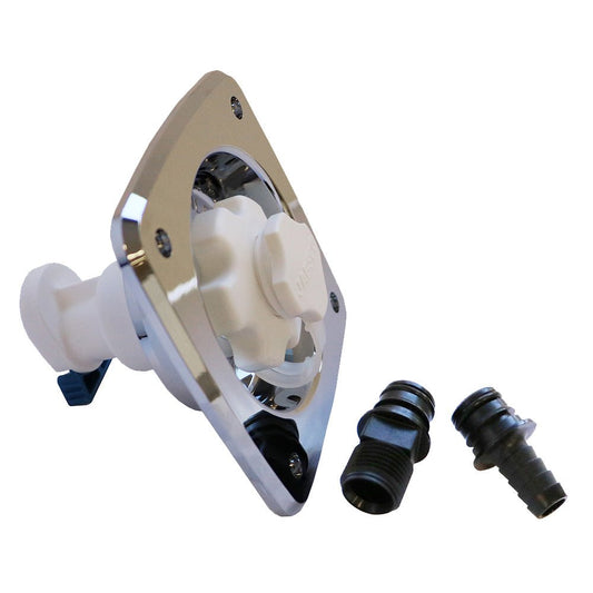 Jabsco Water Pressure Regulator - Flush Mount - Chrome - 45 psi - Marine Parts OnlyMarine Plumbing & VentilationJabsco