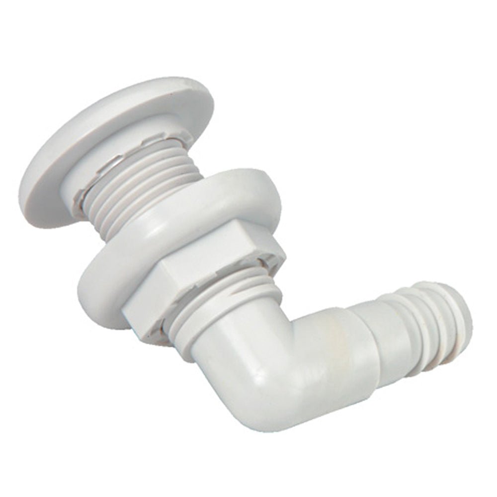 Johnson Pump Thru - Hull Connector - 3/4" - 90&deg; - White - Marine Parts OnlyMarine Plumbing & VentilationJohnson Pump