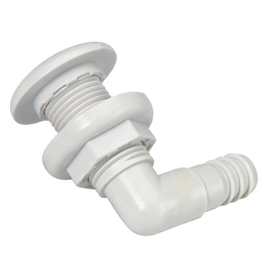 Johnson Pump Thru - Hull Connector - 3/4" - 90&deg; - White - Marine Parts OnlyMarine Plumbing & VentilationJohnson Pump