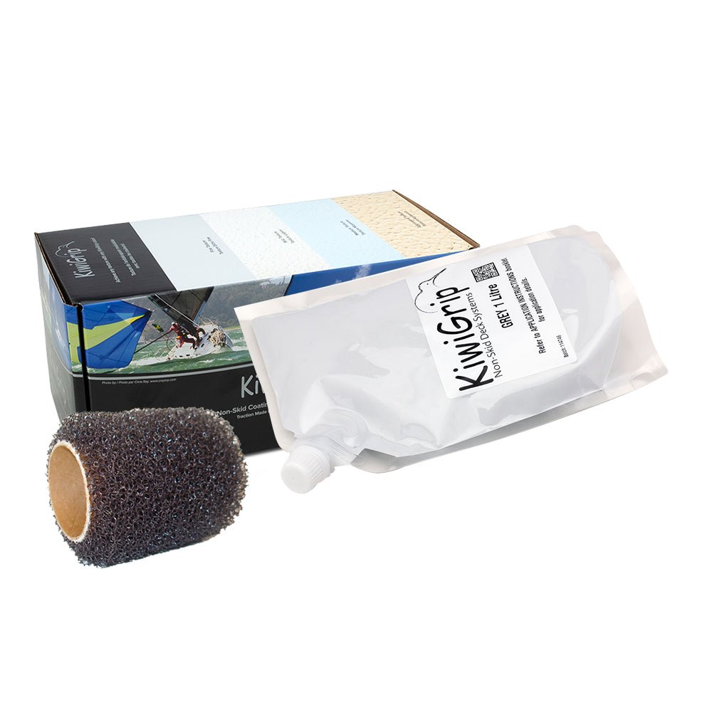 KiwiGrip 1 Liter Pouch - Grey w/4" Roller - Marine Parts OnlyBoat OutfittingKiwiGrip