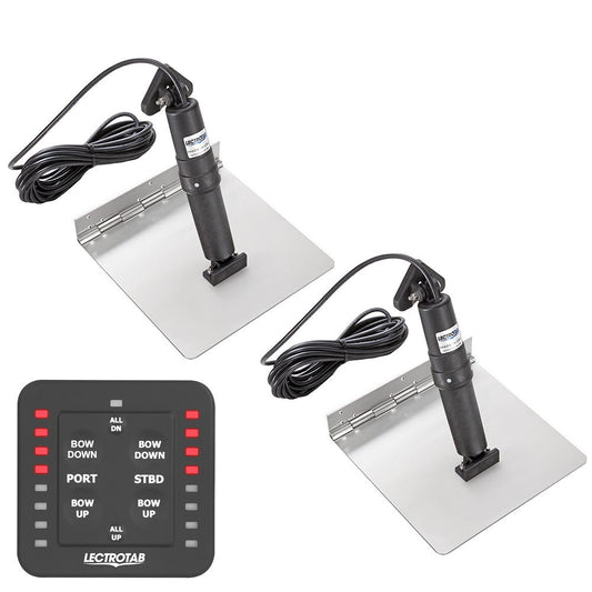 Lectrotab XKA Stainless Steel Trim Tab Kit w/One - Touch Control - 12 x 9 - Marine Parts OnlyBoat OutfittingLectrotab