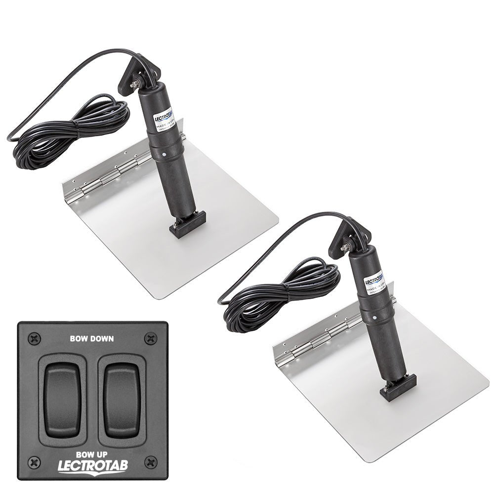 Lectrotab XKA Stainless Steel Trim Tab Kit w/Rocker Switch - 12 x 18 - Marine Parts OnlyBoat OutfittingLectrotab